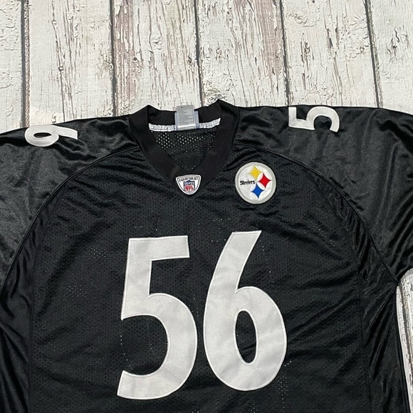 LaMarr Woodley Pittsburgh Steelers Stitched Reebok NFL Football Jersey - Picture 2 of 9